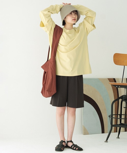 Crisp(クリスプ)の「スムースハーフパンツ(その他パンツ・レディース・アイボリー/ブラック・FREE)」の8枚目の写真