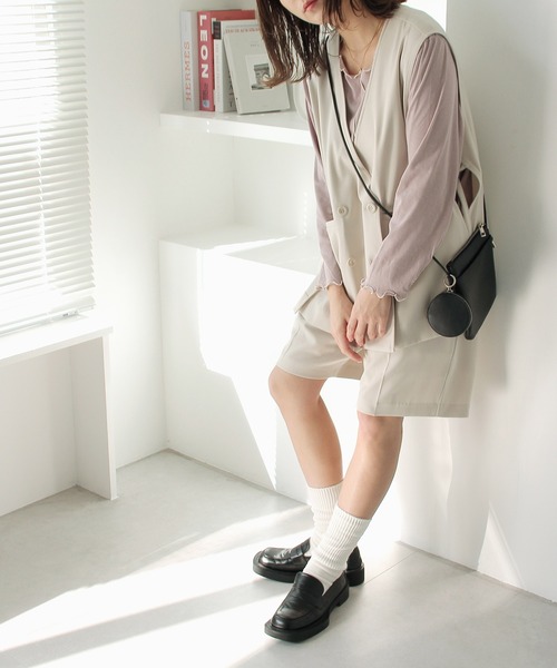 Crisp(クリスプ)の「スムースハーフパンツ(その他パンツ・レディース・アイボリー/ブラック・FREE)」の22枚目の写真