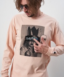 STUD MUFFIN（スタッドマフィン）の「STUD MUFFIN/スタッドマフィン/5.6ozコットン天竺 GIRLQUEENシークイン LS Tシャツ（Tシャツ/カットソー・レディース）」