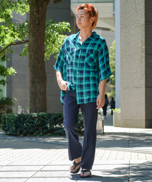 JOINT WORKS（ジョイントワークス）の「【Dan River/ダンリバー】 Dan-Check Box Shirt（シャツ/ブラウス・メンズ・ブラック系その他/グリーン/ブラック・LARGE/MEDIUM）」の7枚目の写真