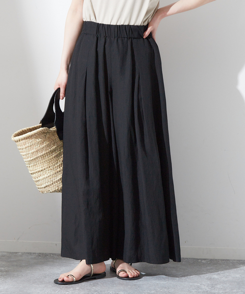 journal standard L'essage（ジャーナルスタンダードレサージュ）の「《追加2》麻キャンブリックキュロットパンツ（その他パンツ・レディース・ブラウン/グリーン/ブラック・36/38）」の14枚目の写真