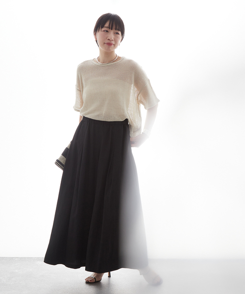 journal standard L'essage（ジャーナルスタンダードレサージュ）の「《追加2》麻キャンブリックキュロットパンツ（その他パンツ・レディース・ブラウン/グリーン/ブラック・36/38）」の15枚目の写真