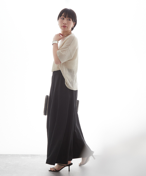 journal standard L'essage（ジャーナルスタンダードレサージュ）の「《追加2》麻キャンブリックキュロットパンツ（その他パンツ・レディース・ブラウン/グリーン/ブラック・36/38）」の16枚目の写真