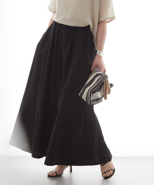 journal standard L'essage（ジャーナルスタンダードレサージュ）の「《追加2》麻キャンブリックキュロットパンツ（その他パンツ・レディース・ブラウン/グリーン/ブラック・36/38）」の17枚目の写真