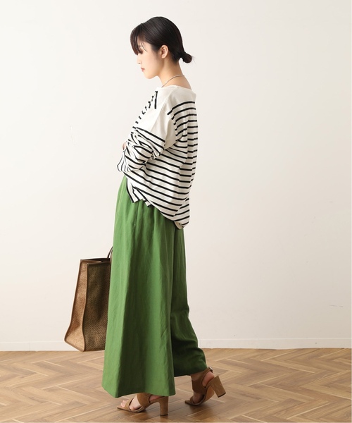 journal standard L'essage（ジャーナルスタンダードレサージュ）の「《追加2》麻キャンブリックキュロットパンツ（その他パンツ・レディース・ブラウン/グリーン/ブラック・36/38）」の11枚目の写真