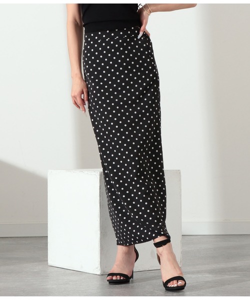 LATINA（ラティーナ）の「ドット柄ロングスカート（スカート・レディース・ブラック/ホワイト・L/M）」の10枚目の写真