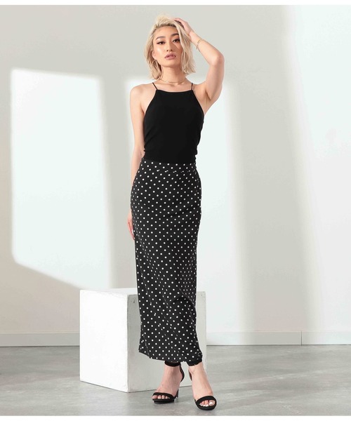 LATINA（ラティーナ）の「ドット柄ロングスカート（スカート・レディース・ブラック/ホワイト・L/M）」の12枚目の写真