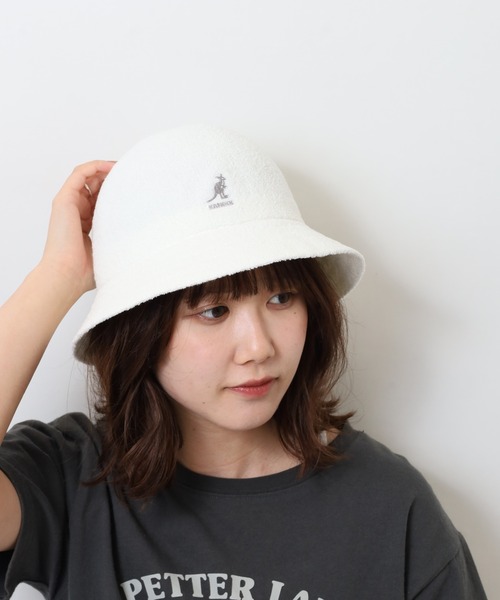 KANGOL（カンゴール）の「KANGOL BERMUDA CASUAL ベルハット（ハット・メンズ・ブラック/グリーン/アッシュグレー・L/M）」の9枚目の写真