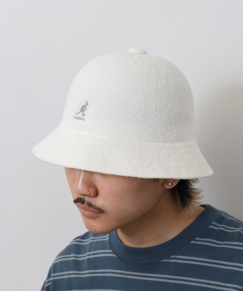 【新品】KANGOL カンゴール ハット ホワイト bermuda KANGOL カンゴール ハット BERMUDA CASUAL バミューダカジュアル
