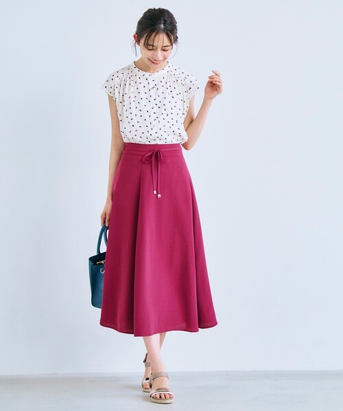 grove(グローブ)の「◆ヴィンテージサテンフレンチスリーブブラウス(シャツ/ブラウス・レディース・アイボリー/チャコール/アイボリー系/アイボリー系4/サックスブルー系・02/03/01/04/05)」の7枚目の写真