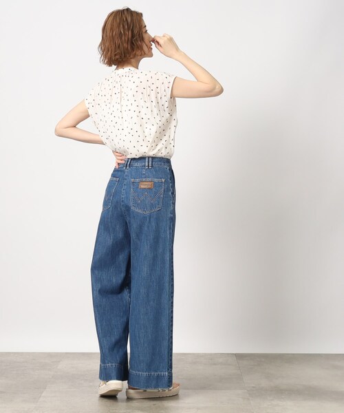 grove(グローブ)の「◆ヴィンテージサテンフレンチスリーブブラウス(シャツ/ブラウス・レディース・アイボリー/チャコール/アイボリー系/アイボリー系4/サックスブルー系・02/03/01/04/05)」の10枚目の写真