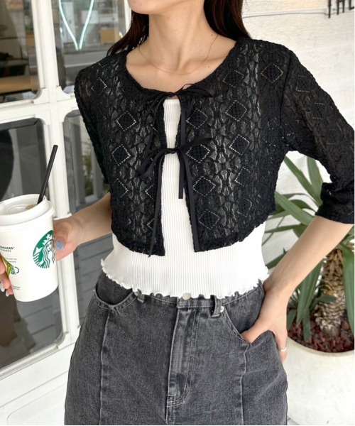 OLIVE des OLIVE（オリーブデオリーブ）の「レースボレロ×インナー