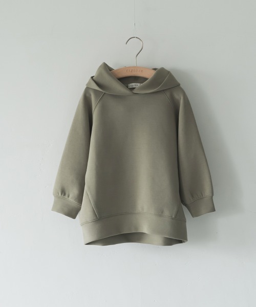riziere（リジェール）の「ダンボールニットフーディー（パーカー・キッズ・ホワイト/カーキ/グレイッシュベージュ/ブラック・120/110/90/100/140/130/150）」の22枚目の写真