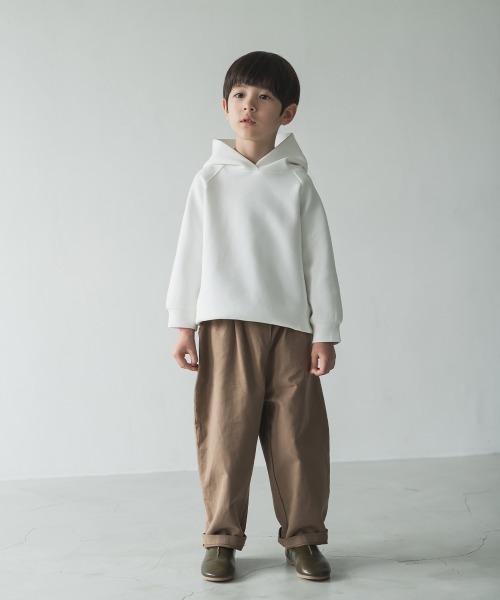 riziere（リジェール）の「ダンボールニットフーディー（パーカー・キッズ・ホワイト/カーキ/グレイッシュベージュ/ブラック・120/110/90/100/140/130/150）」の18枚目の写真