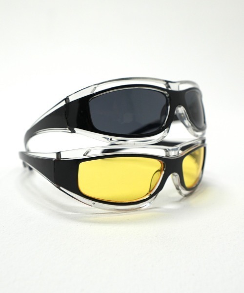 XU（エックスユー）の「ストリートファッション XU エックスユー speed sunglasses サングラス カラーレンズ（サングラス・メンズ・イエロー/ブラック/クリア・ONE SIZE）」の14枚目の写真