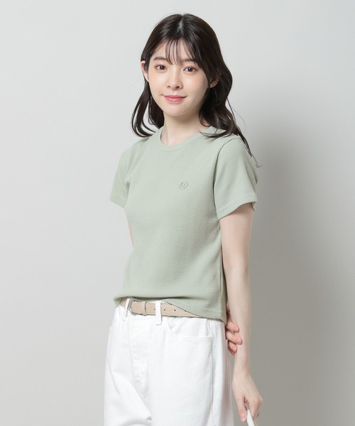 3.3 Field Trip (3.3フィールドトリップ)の「3.3 Field Trip/ロゴT 2970130(Tシャツ/カットソー・レディース・アイボリー/セージグリーン・FREE)」の15枚目の写真