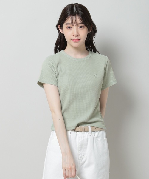 3.3 Field Trip (3.3フィールドトリップ)の「3.3 Field Trip/ロゴT 2970130(Tシャツ/カットソー・レディース・アイボリー/セージグリーン・FREE)」の16枚目の写真