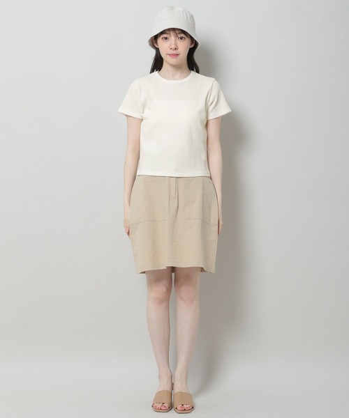 3.3 Field Trip (3.3フィールドトリップ)の「3.3 Field Trip/ロゴT 2970130(Tシャツ/カットソー・レディース・アイボリー/セージグリーン・FREE)」の3枚目の写真