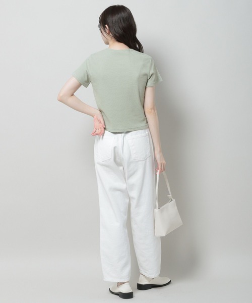 3.3 Field Trip (3.3フィールドトリップ)の「3.3 Field Trip/ロゴT 2970130(Tシャツ/カットソー・レディース・アイボリー/セージグリーン・FREE)」の10枚目の写真