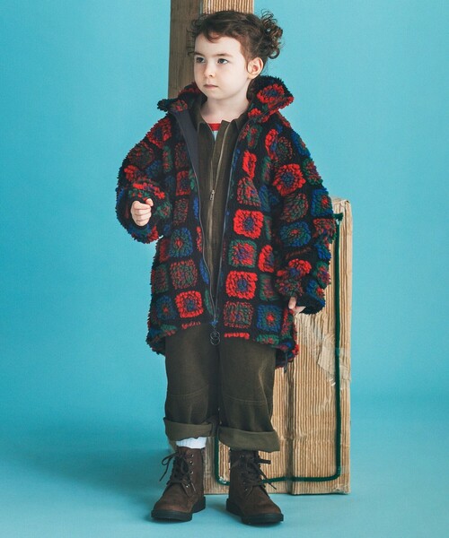 BEAMS mini（ビームスミニ）の「BEAMS mini / レースアップ ショートブーツ（16～19cm）（ブーツ・キッズ・モカ/ブラック・16/17/18/19）」の4枚目の写真