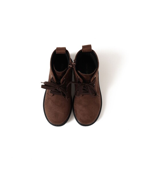 BEAMS mini（ビームスミニ）の「BEAMS mini / レースアップ ショートブーツ（16～19cm）（ブーツ・キッズ・モカ/ブラック・16/17/18/19）」の18枚目の写真
