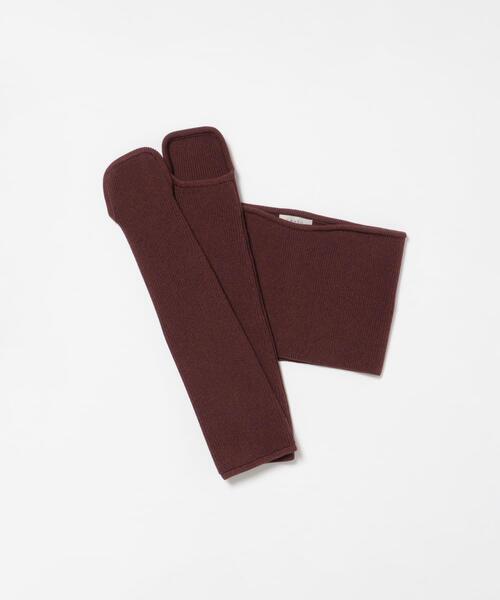 LAATO(ラート)の「BUSTIER ARMWARMERS(ニット/セーター・レディース・ブラウン/ベージュ/ボルドー・FREE)」の1枚目の写真