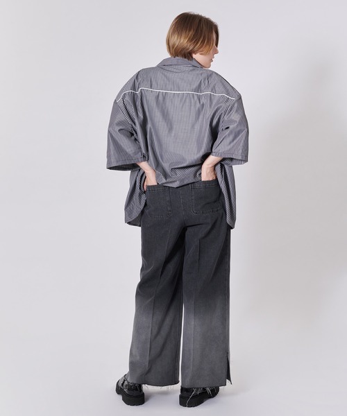 セール】GRADATION DENIM WIDE PANTS / グラデーションデニム