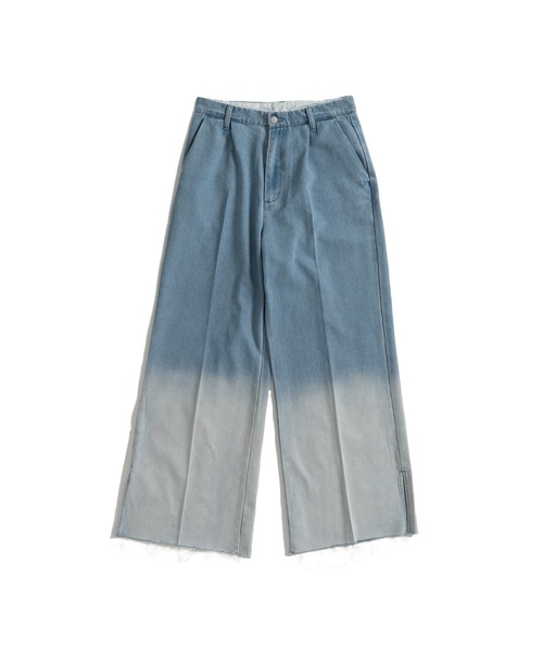 【OpenYy】グラデーション ワイドレッグパンツ ZARA グラデーションワイドレッグデニムパンツ - メルカリ