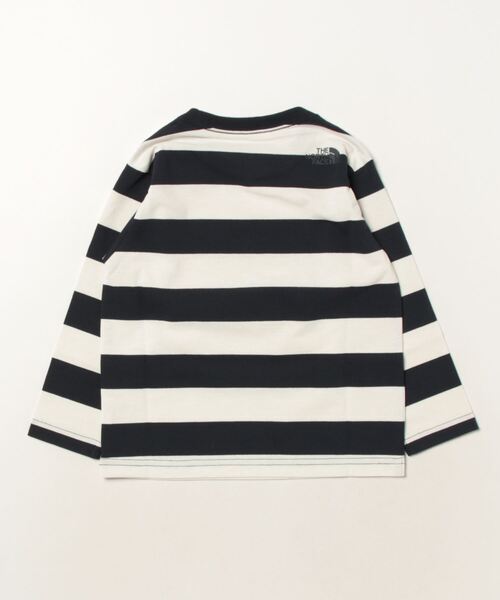THE NORTH FACE(ザノースフェイス)の「THE NORTH FACE/ザ・ノース・フェイス/L/S F-BORDER TEE/ロングスリーブフィールドボーダーティー/KIDS/キッズ/NTJ32320/L/S F-BORDER TEE(Tシャツ/カットソー・キッズ・オレンジ/ブラウン/オフホワイト・150cm/140cm/100cm/120cm/130cm/110cm)」の4枚目の写真