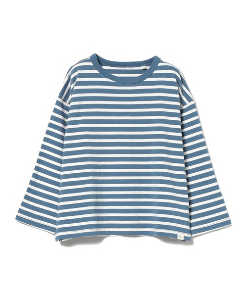 BEAMS mini（ビームスミニ）の「BEAMS mini / ボーダー ロングスリーブ Tシャツ 23FW（90～150cm）（Tシャツ/カットソー・キッズ・ホワイト系その他5/その他1/ブルー系その他3/その他・90/150/100/110/130/140/120）」の3枚目の写真