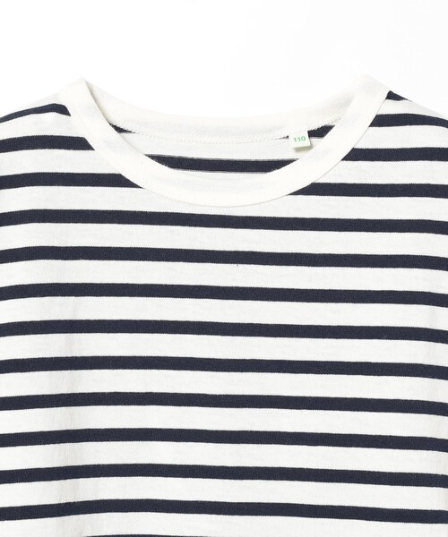 BEAMS mini（ビームスミニ）の「BEAMS mini / ボーダー ロングスリーブ Tシャツ 23FW（90～150cm）（Tシャツ/カットソー・キッズ・ホワイト系その他5/その他1/ブルー系その他3/その他・90/150/100/110/130/140/120）」の9枚目の写真