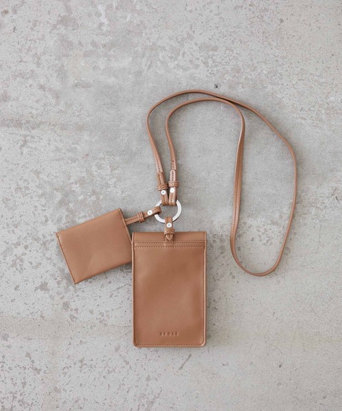 EFOLE(エフォル)の「Smart phone shoulder bag / スマホショルダー バッグ(ショルダーバッグ・レディース・ブラック/キャメル/グリーン/イエロー/グレイッシュブルー・FREE)」の9枚目の写真