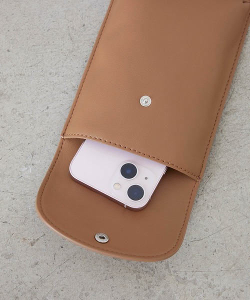 EFOLE(エフォル)の「Smart phone shoulder bag / スマホショルダー バッグ(ショルダーバッグ・レディース・ブラック/キャメル/グリーン/イエロー/グレイッシュブルー・FREE)」の15枚目の写真