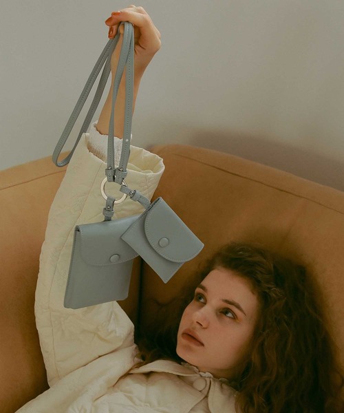 EFOLE(エフォル)の「Smart phone shoulder bag / スマホショルダー バッグ(ショルダーバッグ・レディース・ブラック/キャメル/グリーン/イエロー/グレイッシュブルー・FREE)」の22枚目の写真