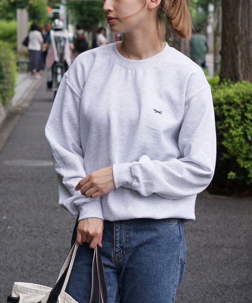 PENNEYS(ぺニーズ)の「PENNEY'S / ペニーズ THE FOX CREW SWEAT フォックス ワンポイント クルーネックスウェット(スウェット・メンズ・チャコールグレー/サンドベージュ/ライトグレー/ブラック/ホワイト/ネイビー/ワイン/ダークグリーン/レッド・SMALL/LARGE/MEDIUM/X-LARGE)」の19枚目の写真