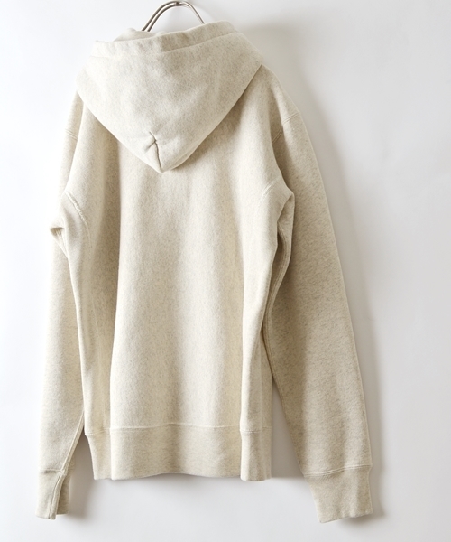 Champion（チャンピオン）の「Champion(チャンピオン)×SHIPS AUTHENTIC: 別注 リバースウィーブ プルオーバー スナップ/フーデッド スウェット■（パーカー・メンズ・ネイビー/ナチュラル/ヘザ－グレー・LARGE/MEDIUM/SMALL）」の6枚目の写真