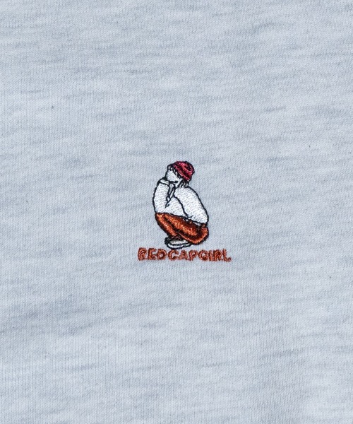 Red Cap Girl（レッドキャプガール）の「【a-r】〔Red Cap Girl/レッドキャップガール〕ワンポイント刺繍 ラグラン クルーネックスウェット（スウェット・メンズ・ネイビー/ダークグレー/カーキ/ブラック/オレンジ/カーキ系1・MEDIUM/LARGE/X-LARGE）」の20枚目の写真
