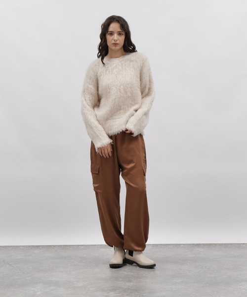 LAKOLE（ラコレ）の「サテンカーゴパンツ / 981218（カーゴパンツ・レディース・ブラック/カーキ/ブラウン・SMALL/MEDIUM）」の7枚目の写真