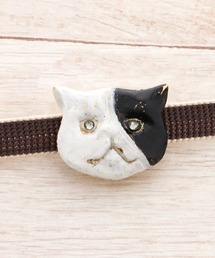 kimonomachi | 帯留め 単品 猫の帯留め 日本製 洒落小物 着物、浴衣に 帯どめ 帯留 和装小物 ネコ パンダ フレンチブルドッグ リボン 和装小物(和装小物)