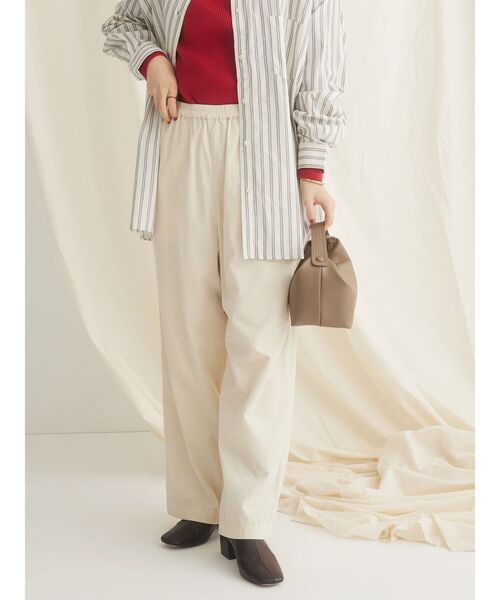 CRAFT STANDARD BOUTIQUE（クラフトスタンダードブティック）の「コーデュロイリラックスパンツ（その他パンツ・レディース・ブラウン/アイボリー/グレイッシュベージュ・L/M）」の6枚目の写真