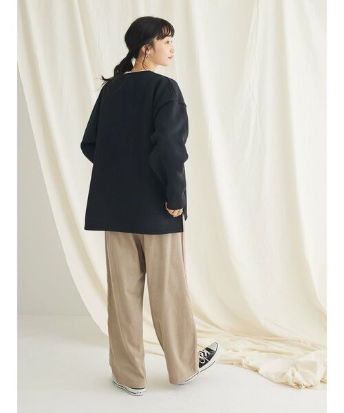 CRAFT STANDARD BOUTIQUE（クラフトスタンダードブティック）の「コーデュロイリラックスパンツ（その他パンツ・レディース・ブラウン/アイボリー/グレイッシュベージュ・L/M）」の19枚目の写真