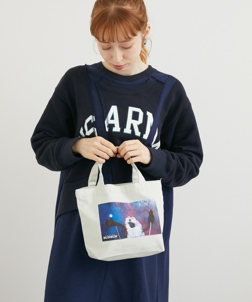 Paradise Picnic（パラダイスピクニック）の「【パペットスンスン】ランチトートバッグ（トートバッグ・レディース・アイボリー/グレー・FREE）」の14枚目の写真