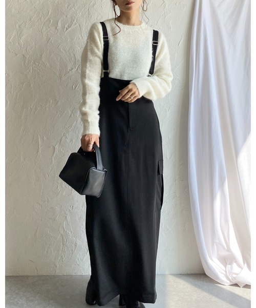 She's Closet(シーズクローゼット)の「ショート丈長袖グリッターラメシャギーニット(ニット/セーター・レディース・アイボリー/ピンク/グレイッシュブルー・FREE)」の15枚目の写真