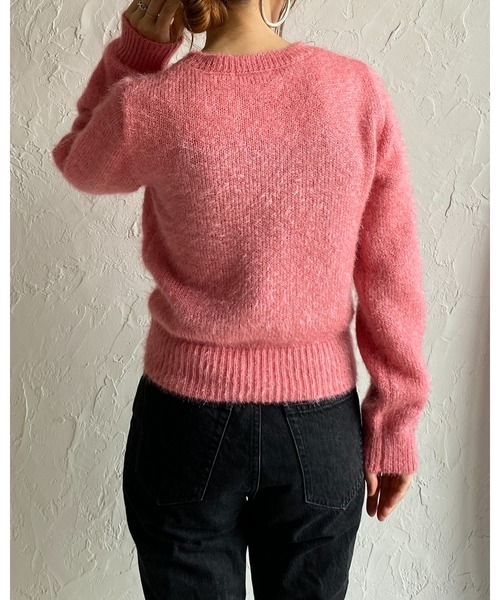 She's Closet(シーズクローゼット)の「ショート丈長袖グリッターラメシャギーニット(ニット/セーター・レディース・アイボリー/ピンク/グレイッシュブルー・FREE)」の19枚目の写真