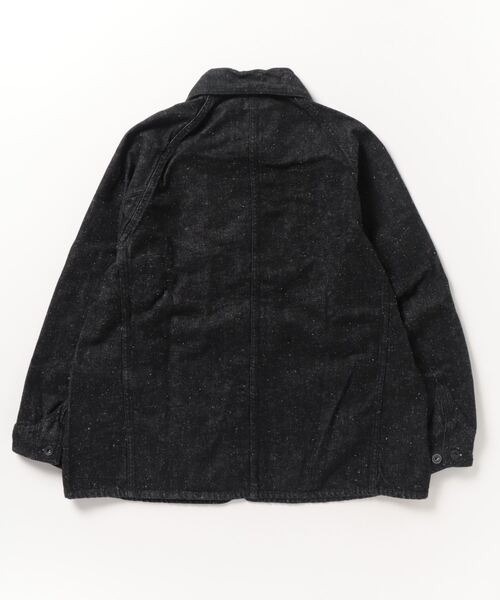 GOLD（ゴールド）の「東洋エンタープライズ GOLD / ゴールド：RECYCLED WASTE SUVIN COTTON YARN 11.5oz. DENIM WORK COAT：23B-GL15377A[MUS]（デニムジャケット・メンズ・ブラック/ネイビー・L/M）」の3枚目の写真