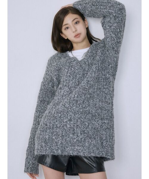 EMODA（エモダ）の「フェイクレザーハイウエストショートパンツ（その他パンツ・レディース・ブラック/ブラウン・MEDIUM/SMALL）」の8枚目の写真