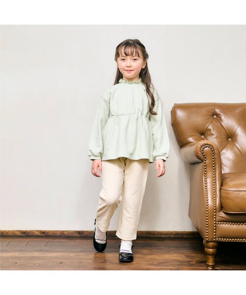 apres les cours（アプレレクール）の「あったかタックパンツ/7days Style pants（その他パンツ・キッズ・ブラウン/チャコール/ピンク/アイボリー・120/130/80/110/90/100）」の5枚目の写真