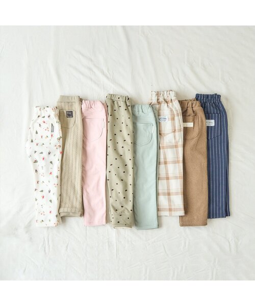 apres les cours（アプレレクール）の「あったかタックパンツ/7days Style pants（その他パンツ・キッズ・ブラウン/チャコール/ピンク/アイボリー・120/130/80/110/90/100）」の9枚目の写真