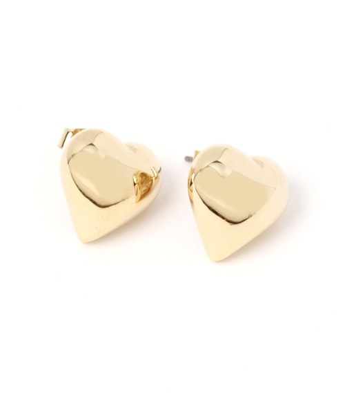 Heather（ヘザー）の「シンプルハートピアス　989760（ピアス（両耳用）・レディース・ゴールド/シルバー・ONE SIZE）」の4枚目の写真