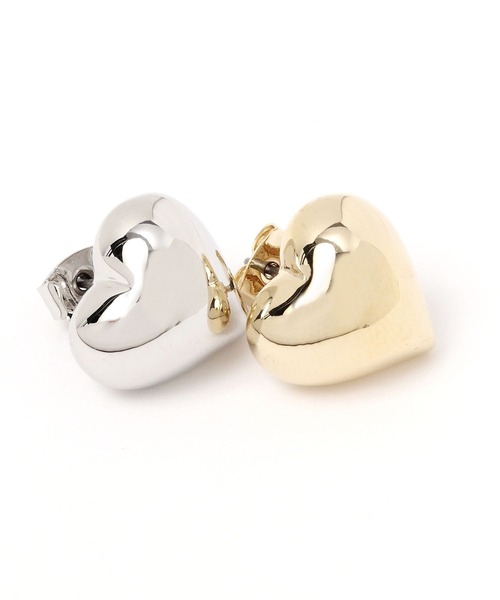 Heather（ヘザー）の「シンプルハートピアス　989760（ピアス（両耳用）・レディース・ゴールド/シルバー・ONE SIZE）」の6枚目の写真